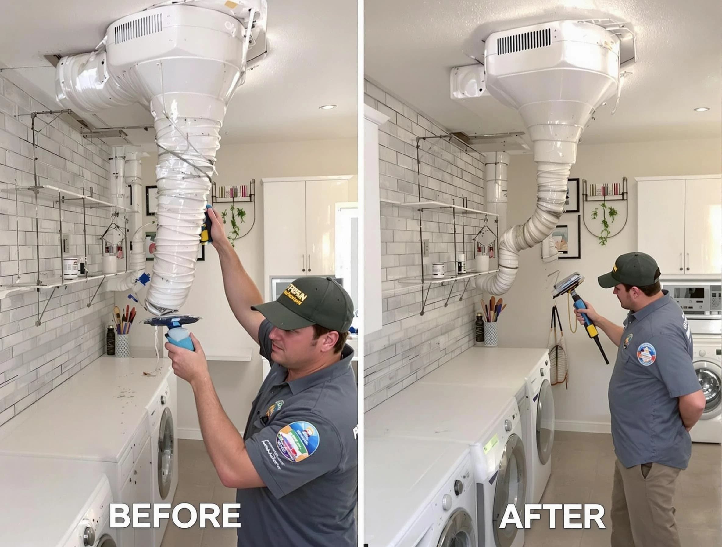 Professional dryer exhaust vent cleaning by Westminster Dryer Vent Cleaning in Westminster