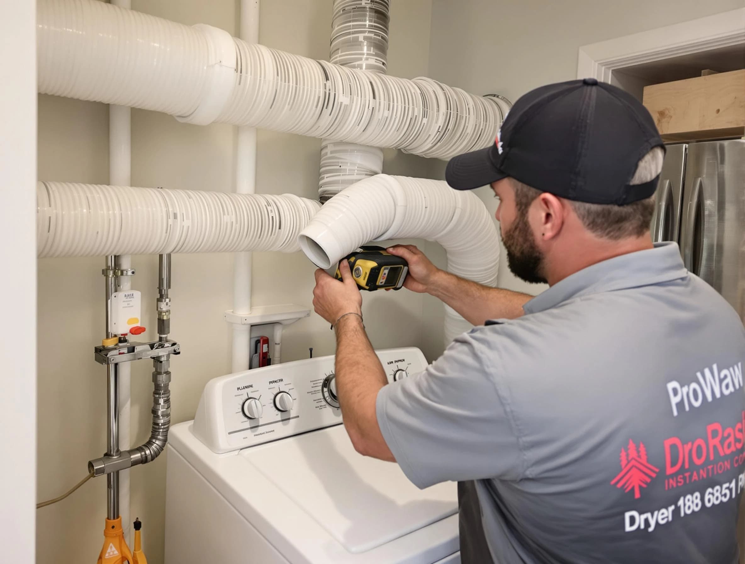 Professional dryer vent hose installation by Westminster Dryer Vent Cleaning in Westminster