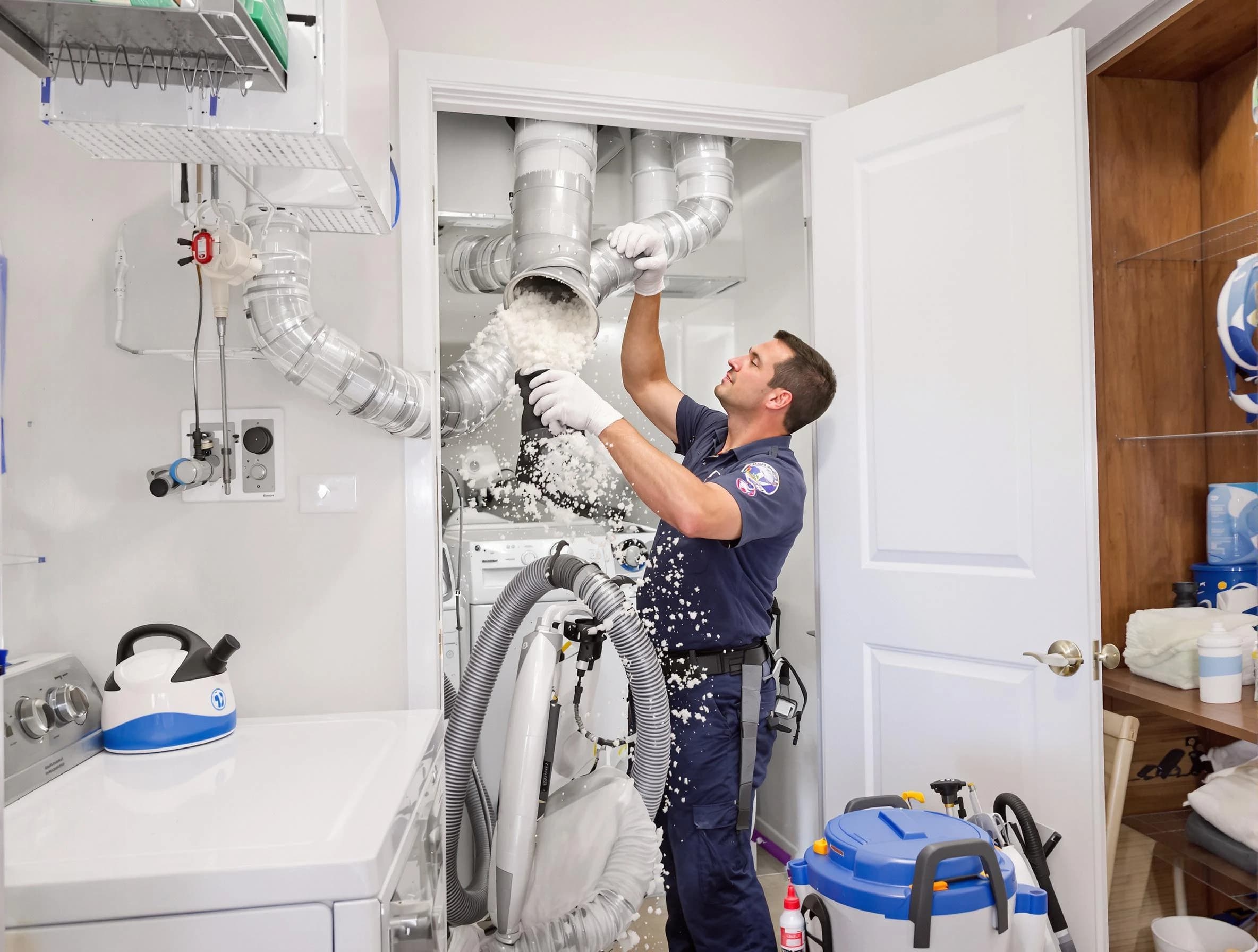 Westminster Dryer Vent Cleaning technician delivering thorough residential dryer vent cleaning service in Westminster