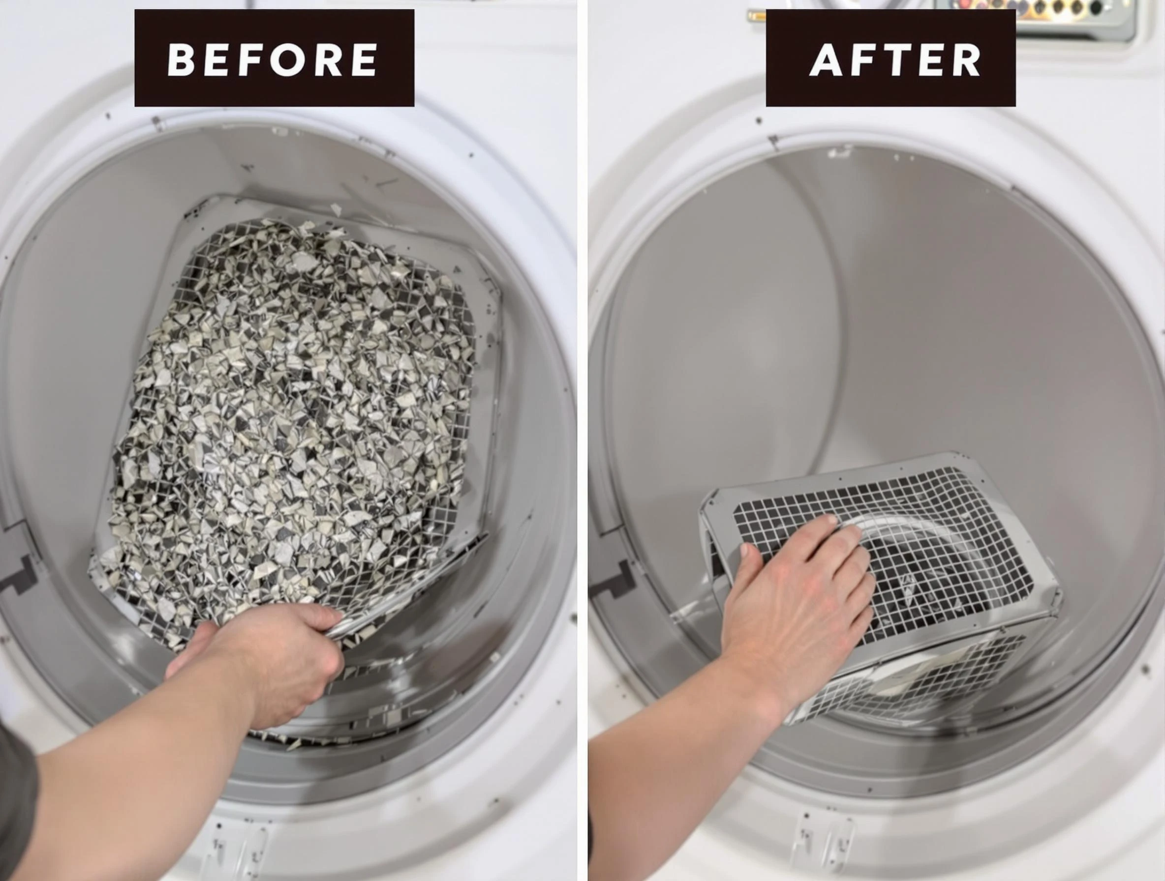 Professional lint trap cleaning by Westminster Dryer Vent Cleaning in Westminster